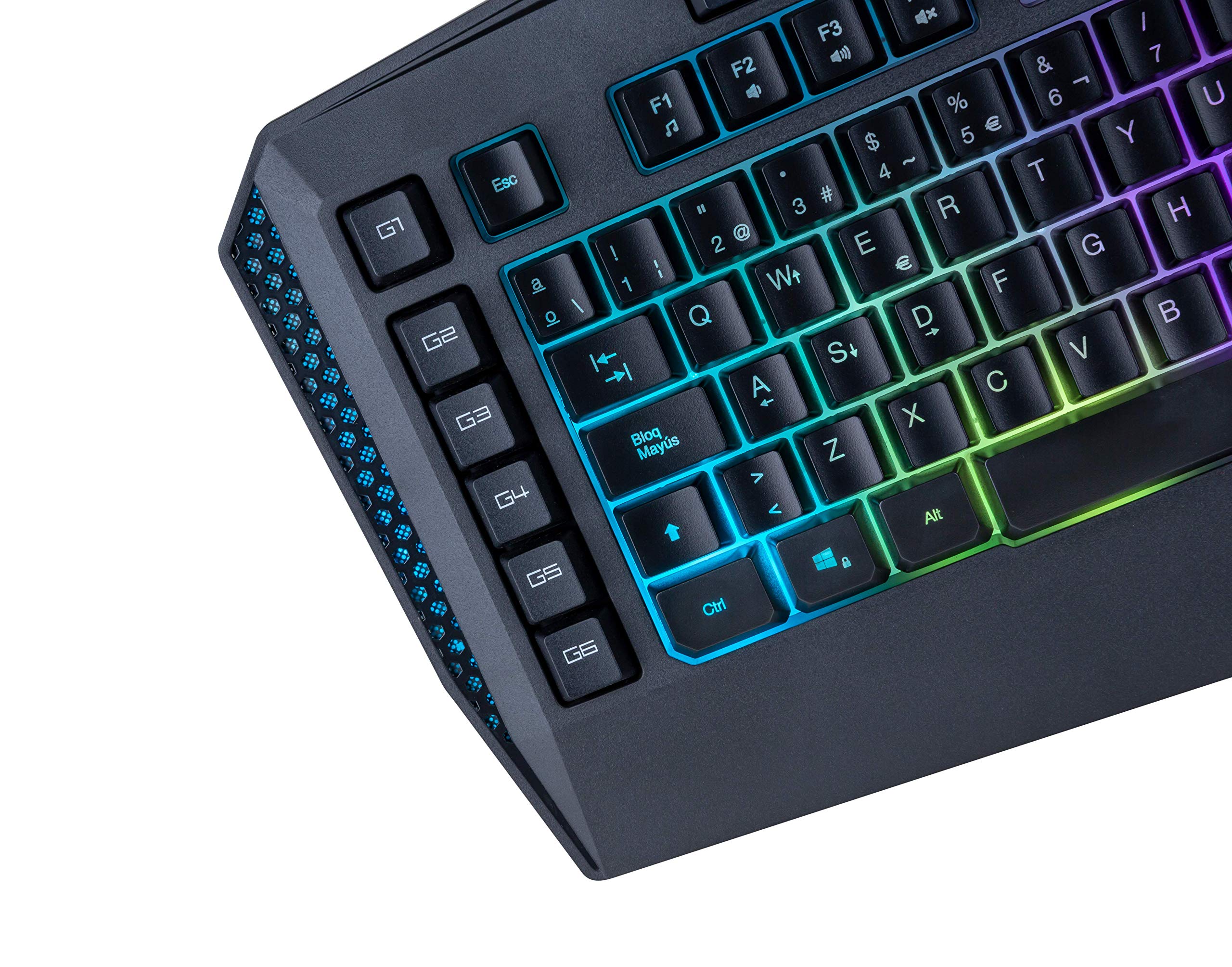 Nacon Pccl-210es - Teclado Gaming De Membrana, Retroiluminado Usb, Qwerty EspañOl Nacon Pccl-210es - Teclado Gaming De Membrana, Retroiluminado Usb, Qwerty EspañOl